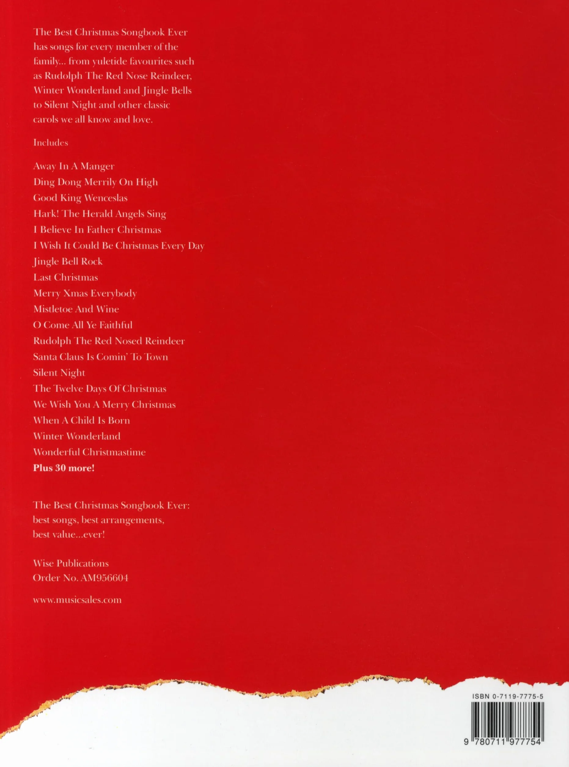 The best christmas songbook ever piano, voix, guitare