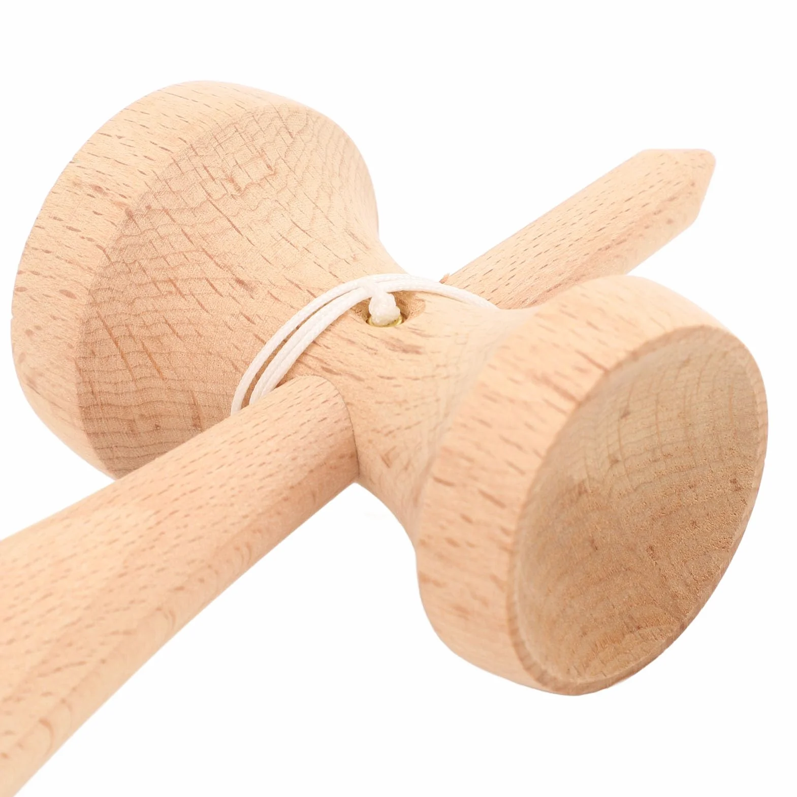 Kendama Toy, Wooden Catch Ball Kendama Wooden Kendama Toy Portable Kendama Poprawia koordynację Oka Dłoni ze Sznurkiem do Pomieszczenia i na Zewnątrz (PURPLE) (GREEN)