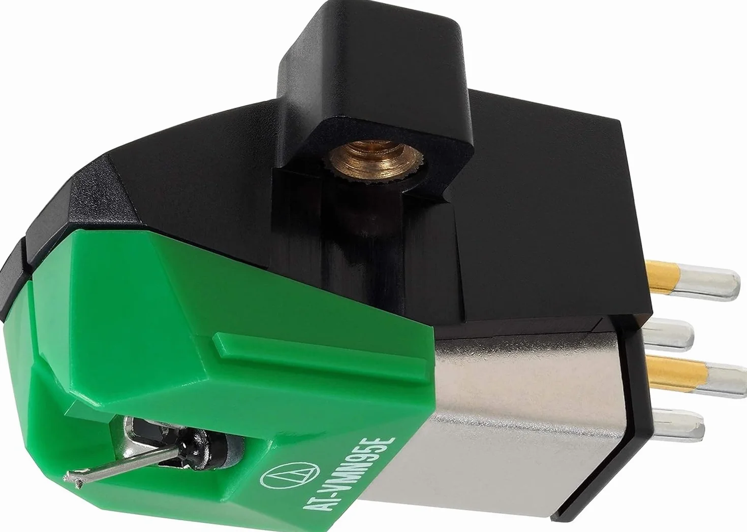 Audio Technica AT-VM95E Dual Moving Magnet Turntable Cartridge (Black/Green)