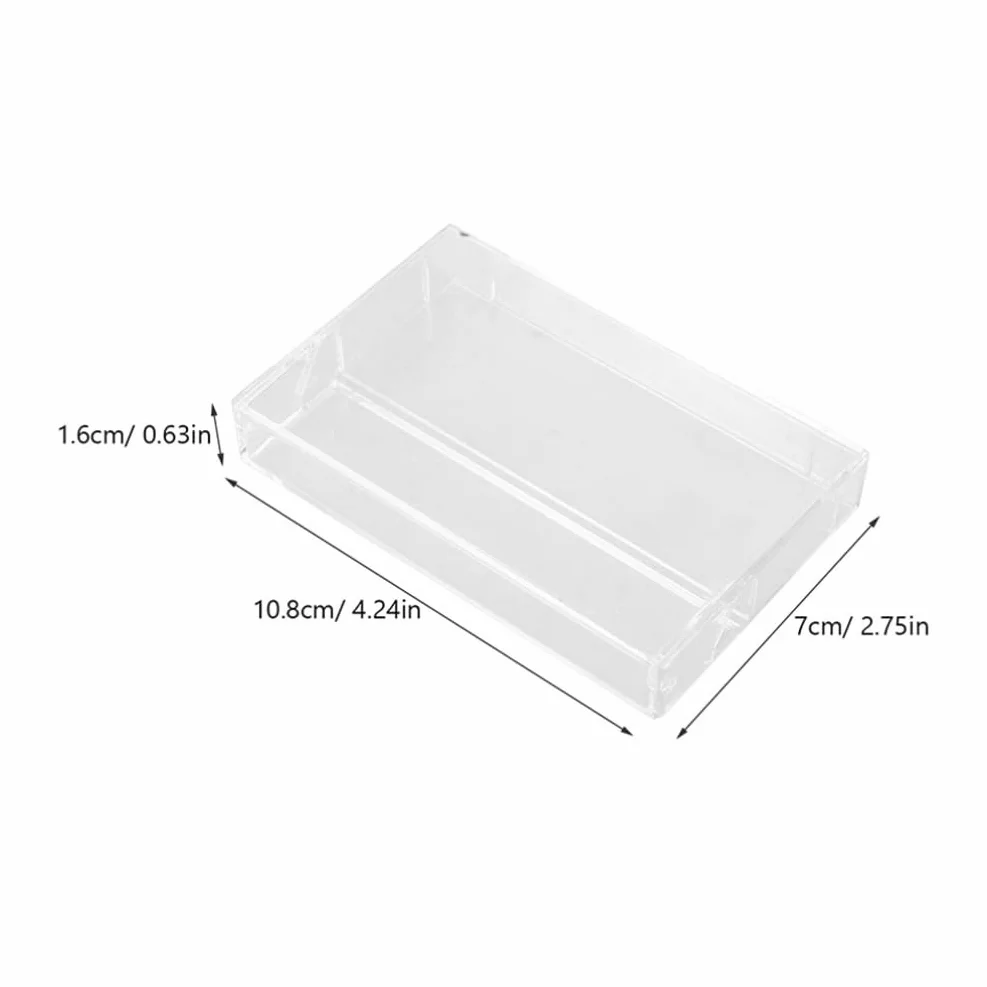 Toddmomy Zestaw Pudełek Do Przechowywania Kaset Magnetofonowych 12 Sztuk Plastikowych Pudełek Na Kasety Magnetofonowe Z Pokrywkami
