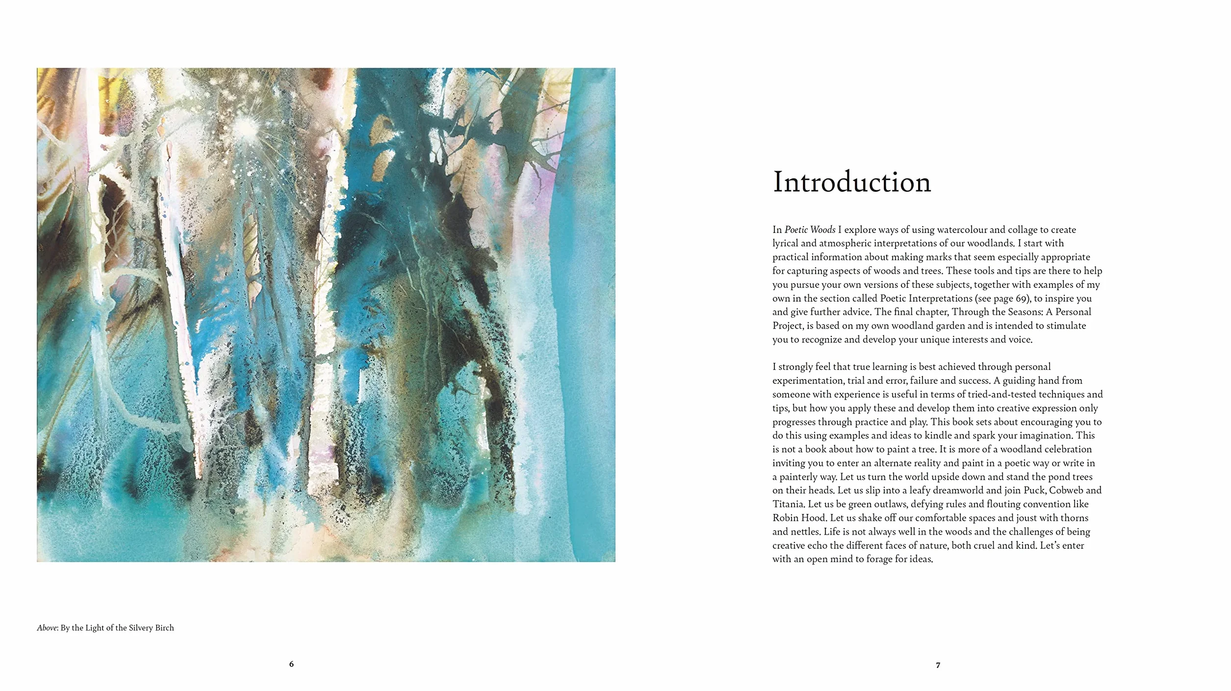 Poetic Woods: Experimental Watercolour and Collage