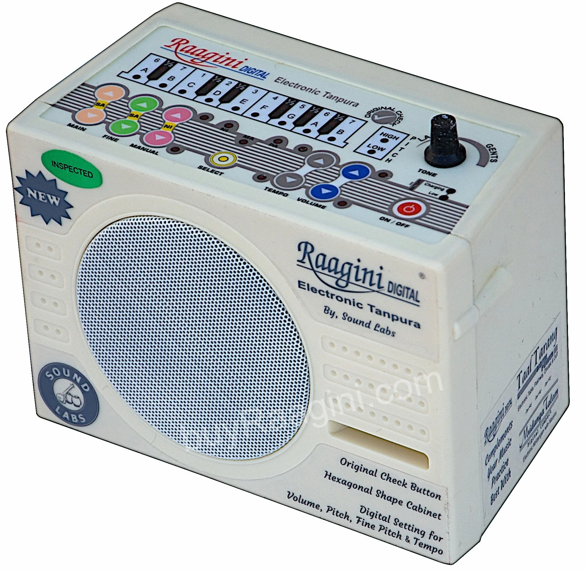 Raagini Cyfrowa elektroniczna tanpura od Sound Labs - Tambura (PDI-DG)
