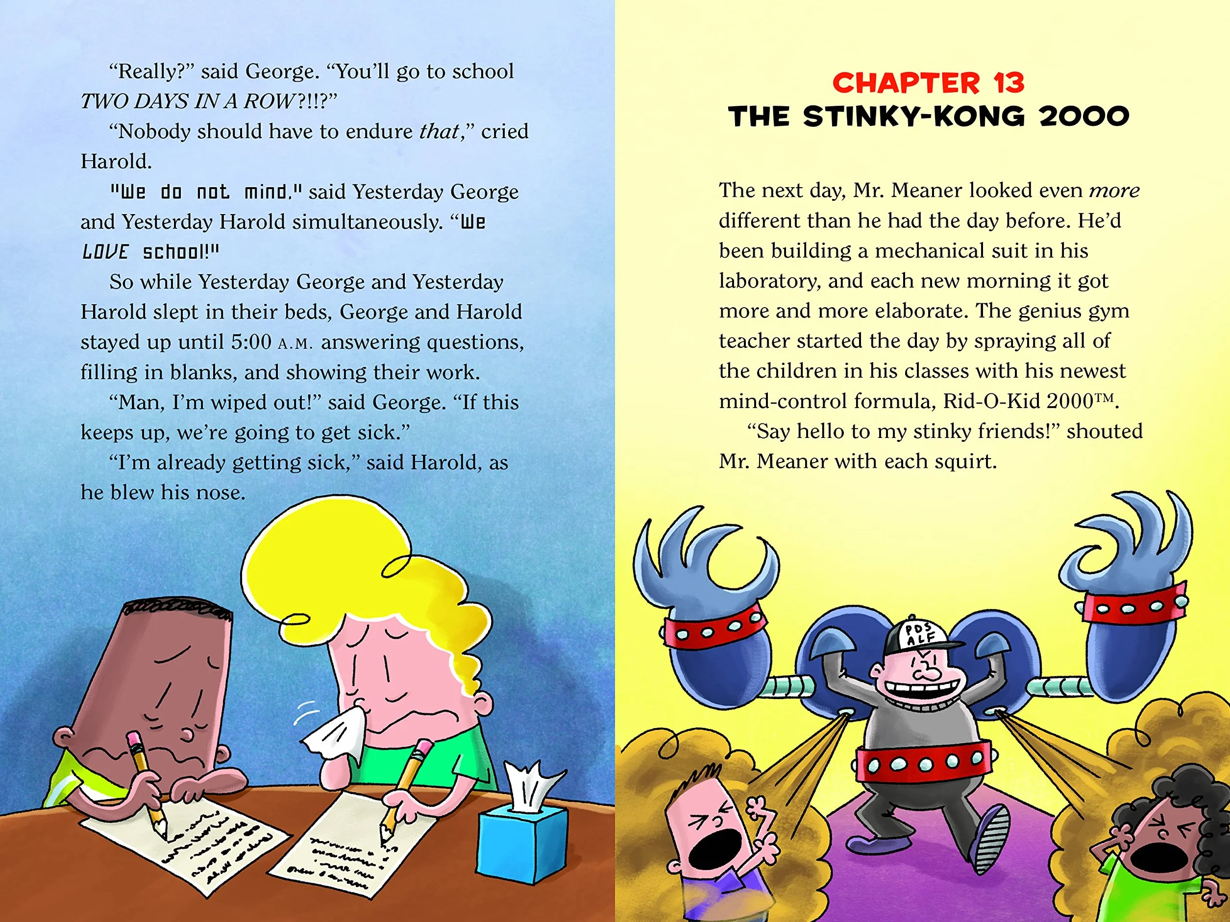 Captain Underpants and the Sensational Saga of Sir Stinks-a-Lot Colour: 12