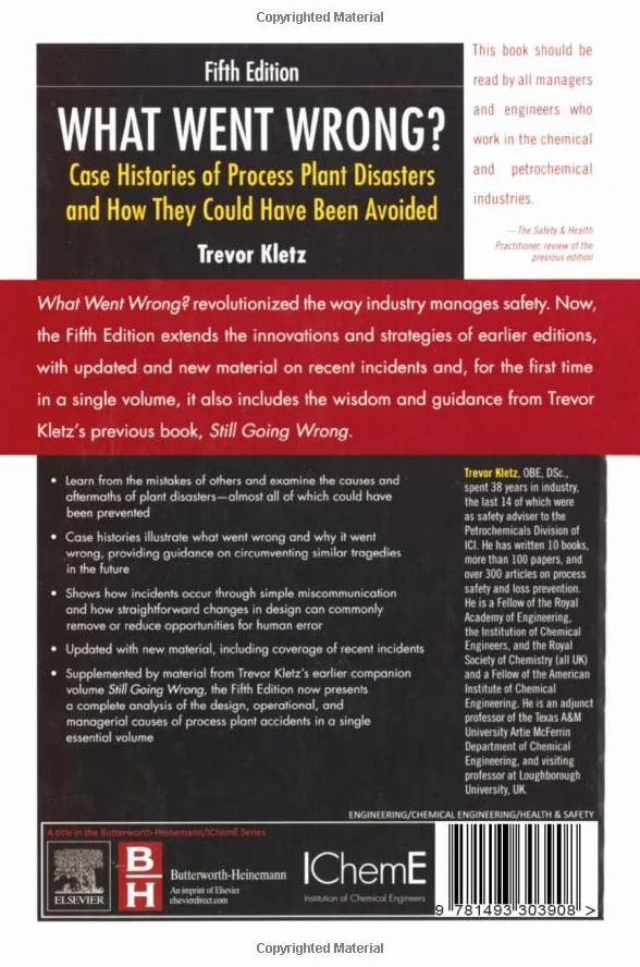 What Went Wrong?: Case Studies of Process Plant Disasters