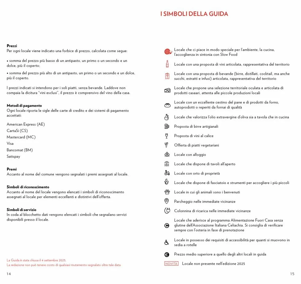 Osterie d'Italia 2026. Sussidiario del mangiarbere all'italiana