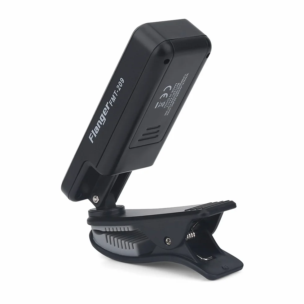 Tunery do gitary, FMT-209 Clip-On cyfrowy duży tuner LCD do gitary chromatycznej basowej ukulele skrzypce