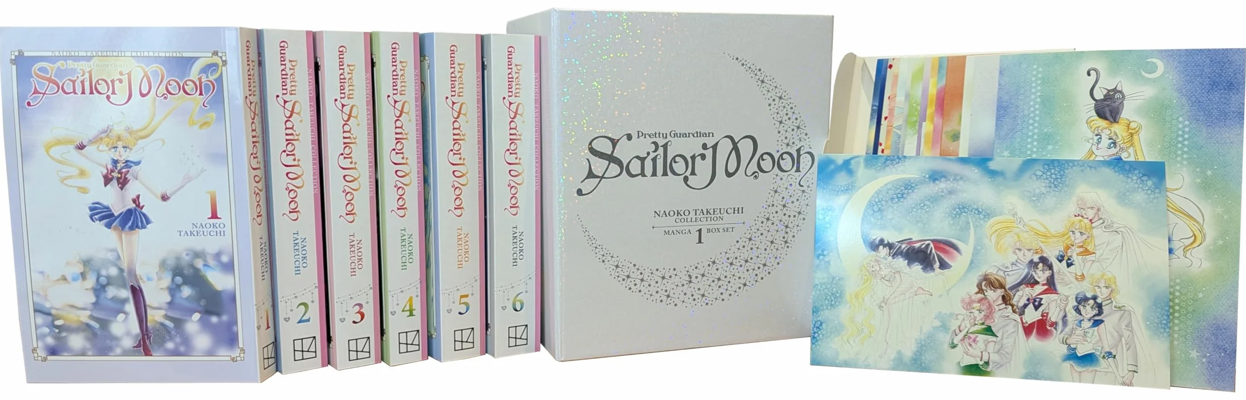 Sailor Moon Manga Box Set Vol. 1-6 (Naoko Takeuchi Collection): With 16 Collectable Art Cards and a Holographic Gift Box