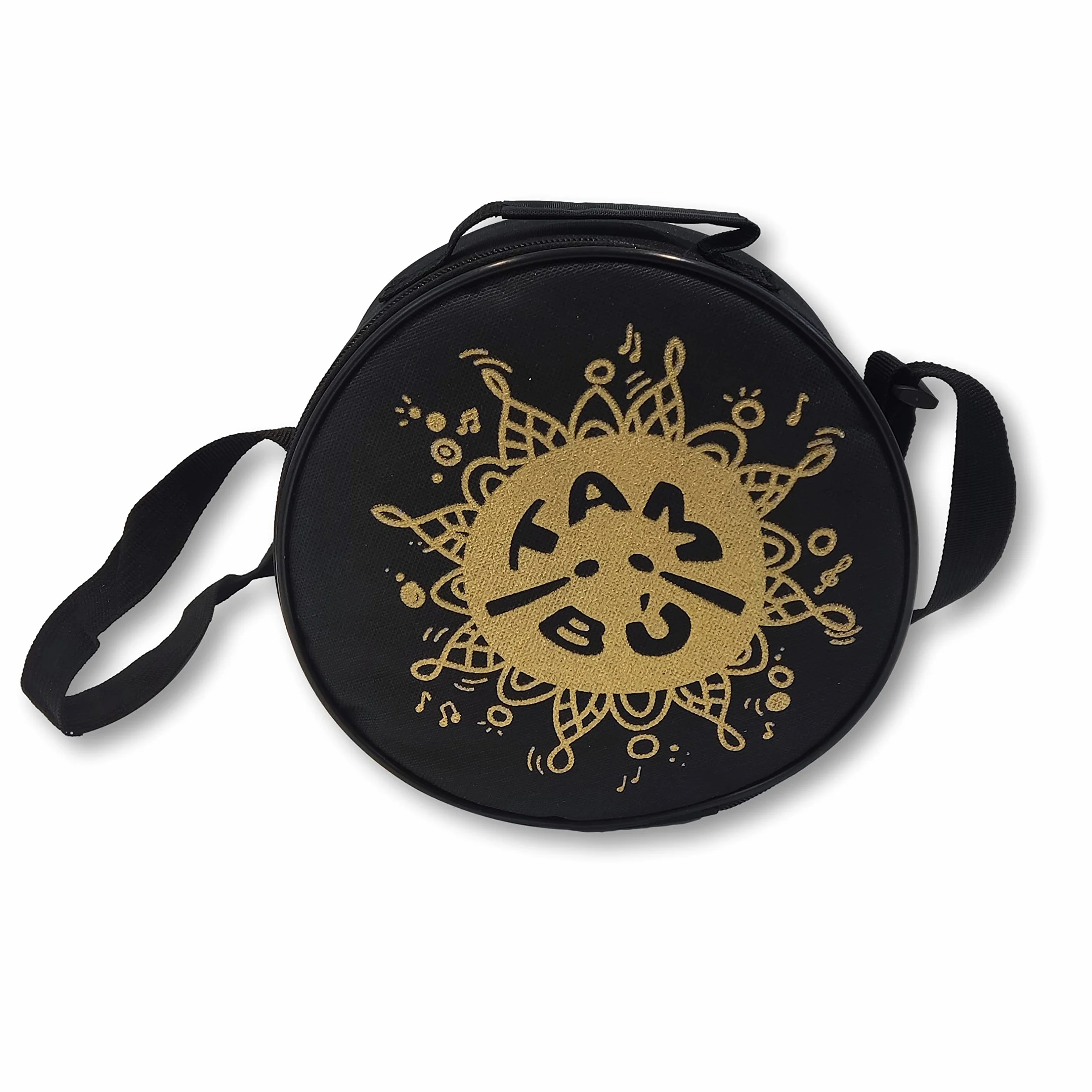 Stalowy bęben językowy tambu, 20 cm, 11 dźwięków, handpan, metalowy instrument perkusyjny, matowy zielony (Jungle Green)
