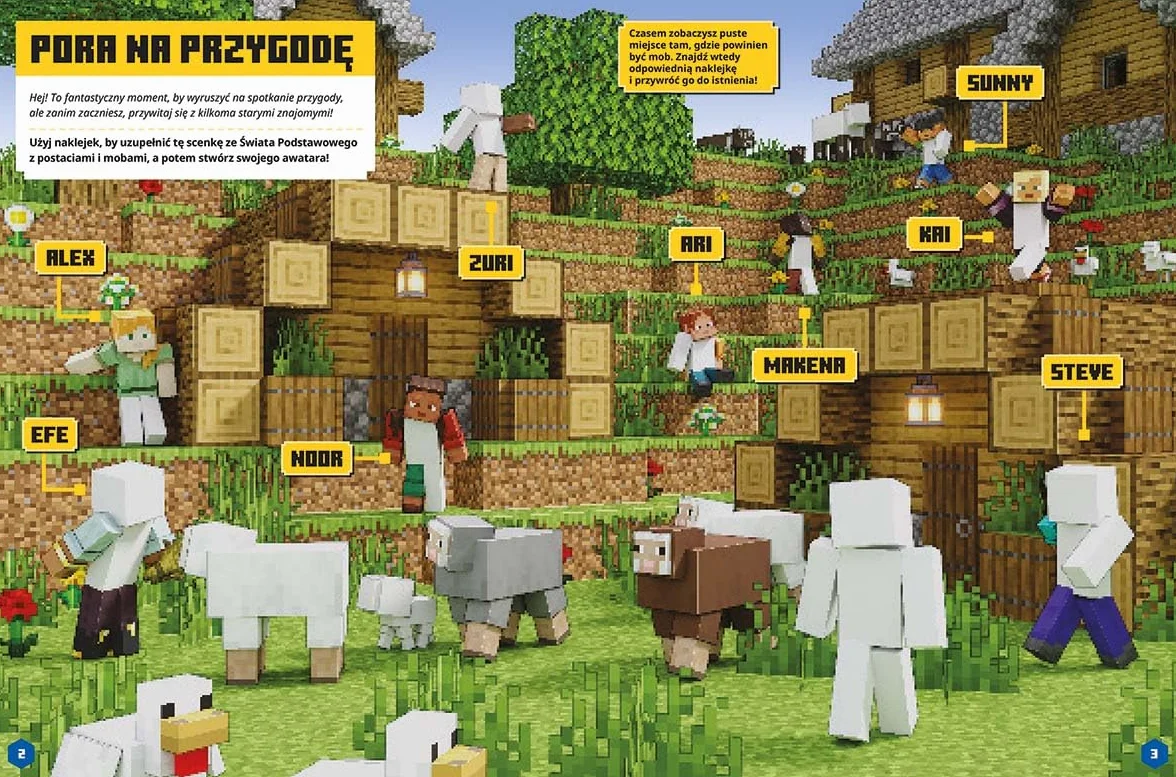 Minecraft. Naklejkowa przygoda. Kreator postaci