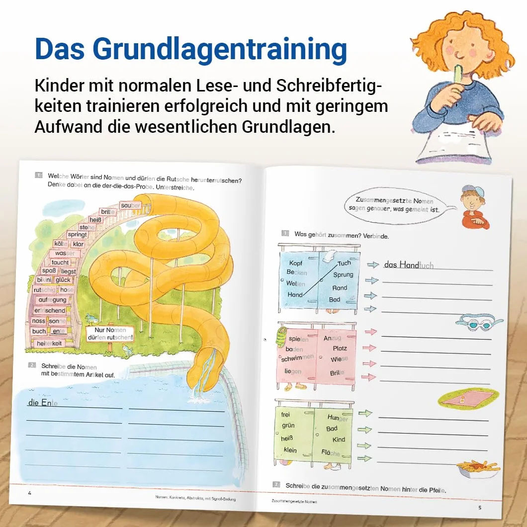 Das Übungsheft Deutsch 4: Rechtschreib- und Grammatiktraining für Klasse 1 bis 4. Mit Stickerbogen und Lösungsbeilage