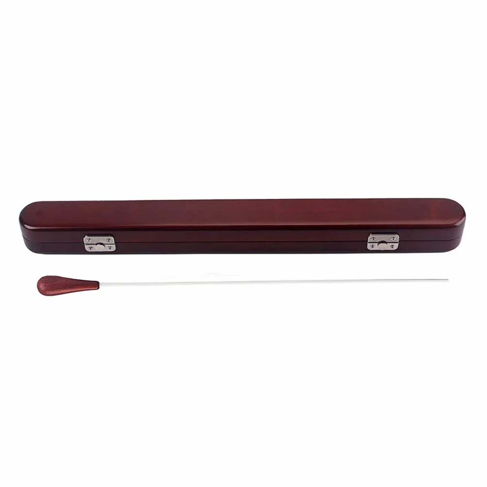 Alnicov Red Wood Conductor Music Baton Drewniane pudełko z pałeczką Ręcznie robione części muzyczne