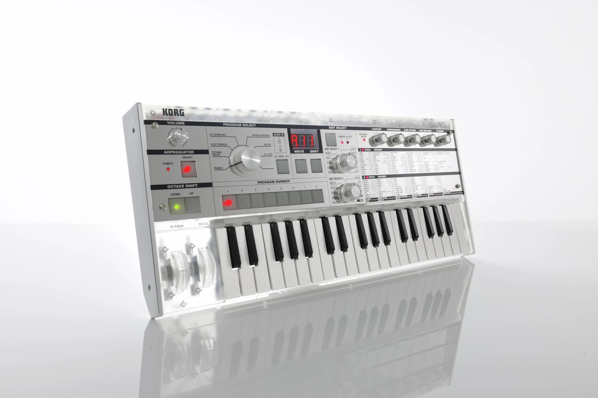 Korg - MicroKORG Crystal - 37 Key Syntezator Modelujący Analogowy z Wokoderem – Edycja Limitowana
