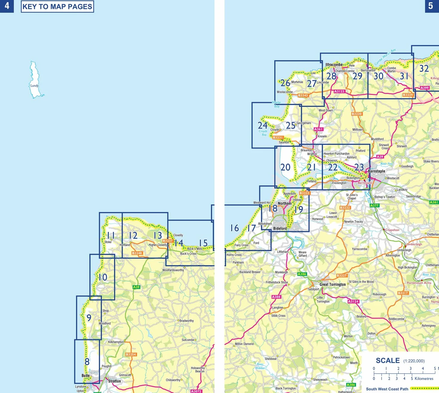 South West Coast Path 1 – North Devon & Somerset: with Ordnance Survey mapping