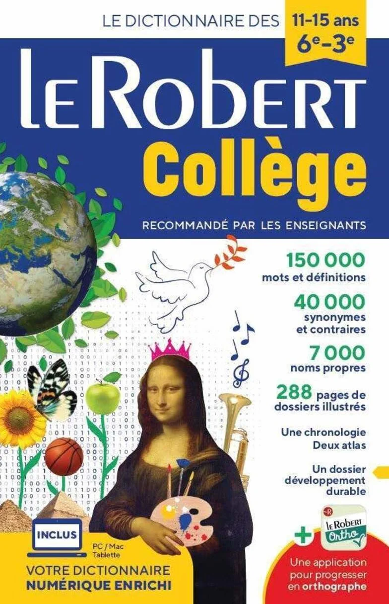 Dictionnaire Le Robert collège et son dictionnaire en ligne - 11/15 ans - 6e-5e-4e-3e: Avec 1 carte numérique