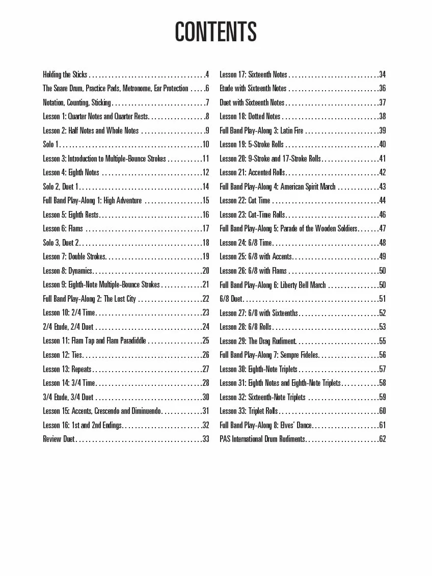 Hal leonard snare drum method caisse claire: The Musical Approach to Snare Drum for Band and Orchestra