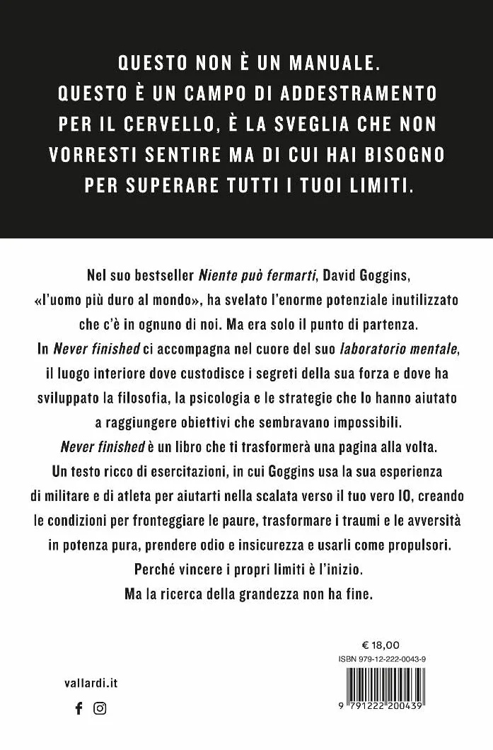 Never finished. Libera la tua mente e vinci la tua guerra con te stesso