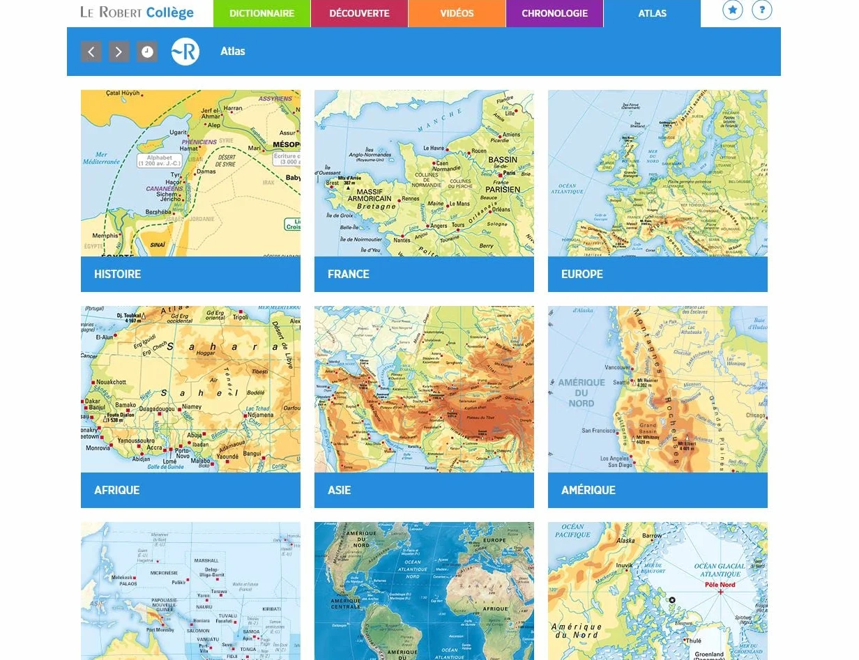 Dictionnaire Le Robert collège et son dictionnaire en ligne - 11/15 ans - 6e-5e-4e-3e: Avec 1 carte numérique