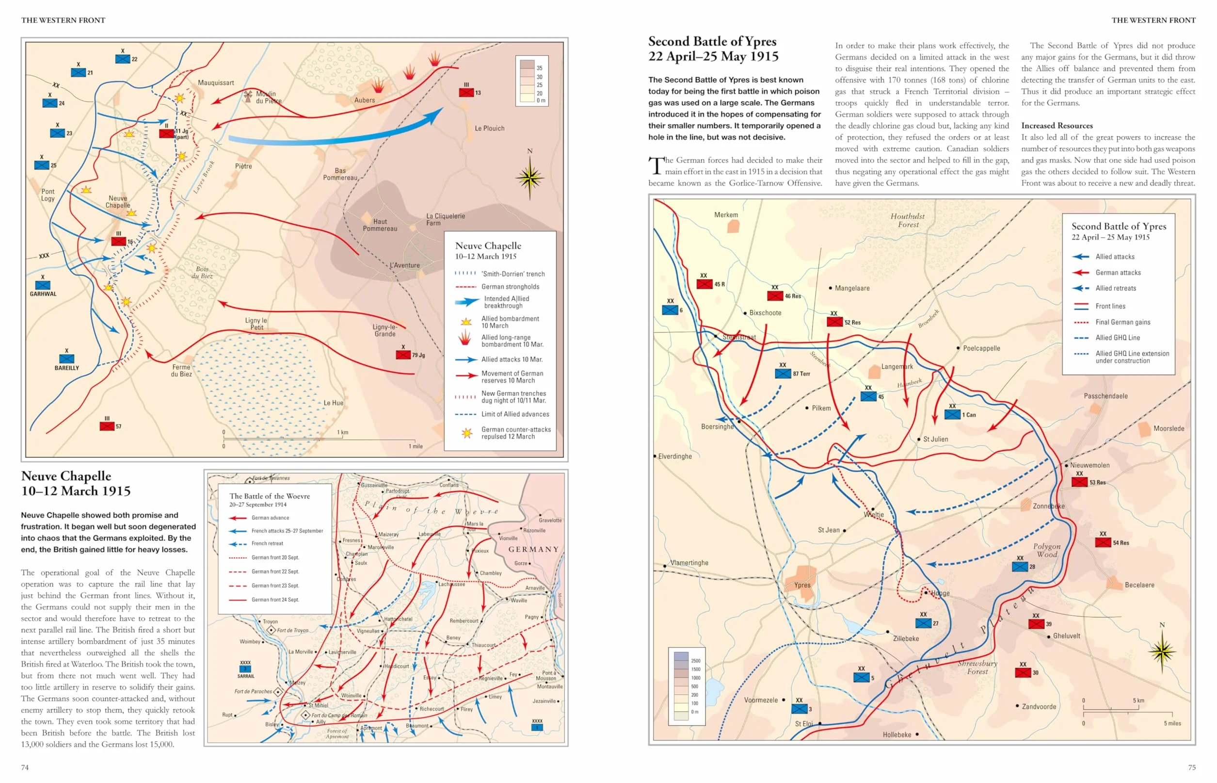 World War I Illustrated Atlas: Campaigns and Battles from 1914 to 1918