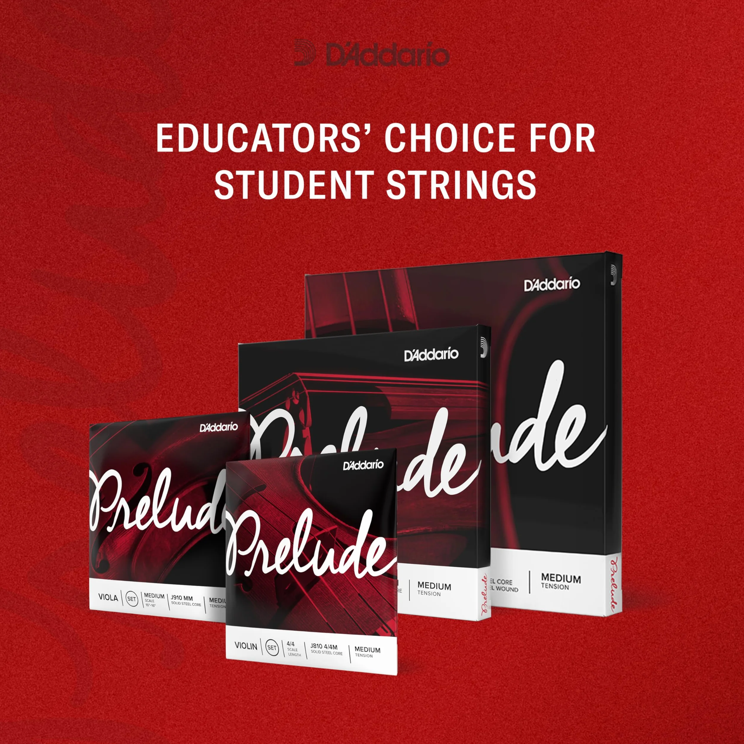 D'Addario Prelude Pojedyncza struna A do wiolonczeli, skala 1/8, średnie napięcie