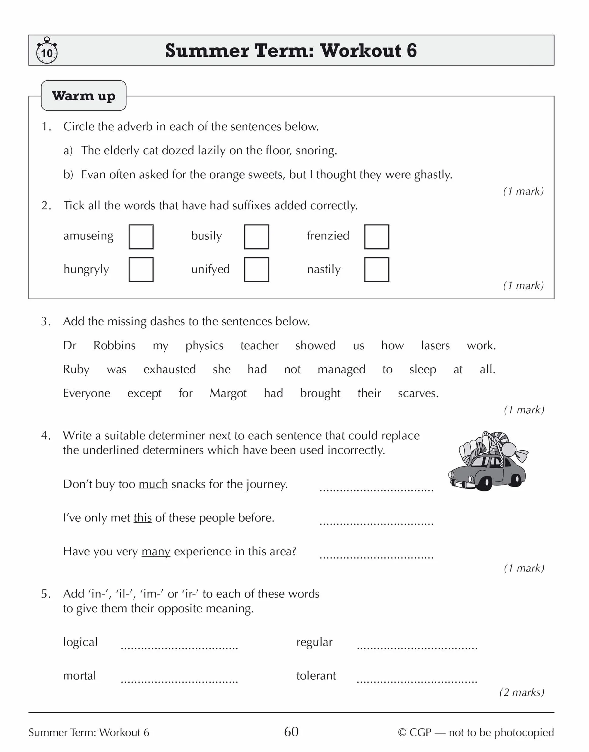 KS3 Year 7 Spelling, Punctuation and Grammar 10-Minute Weekly Workouts