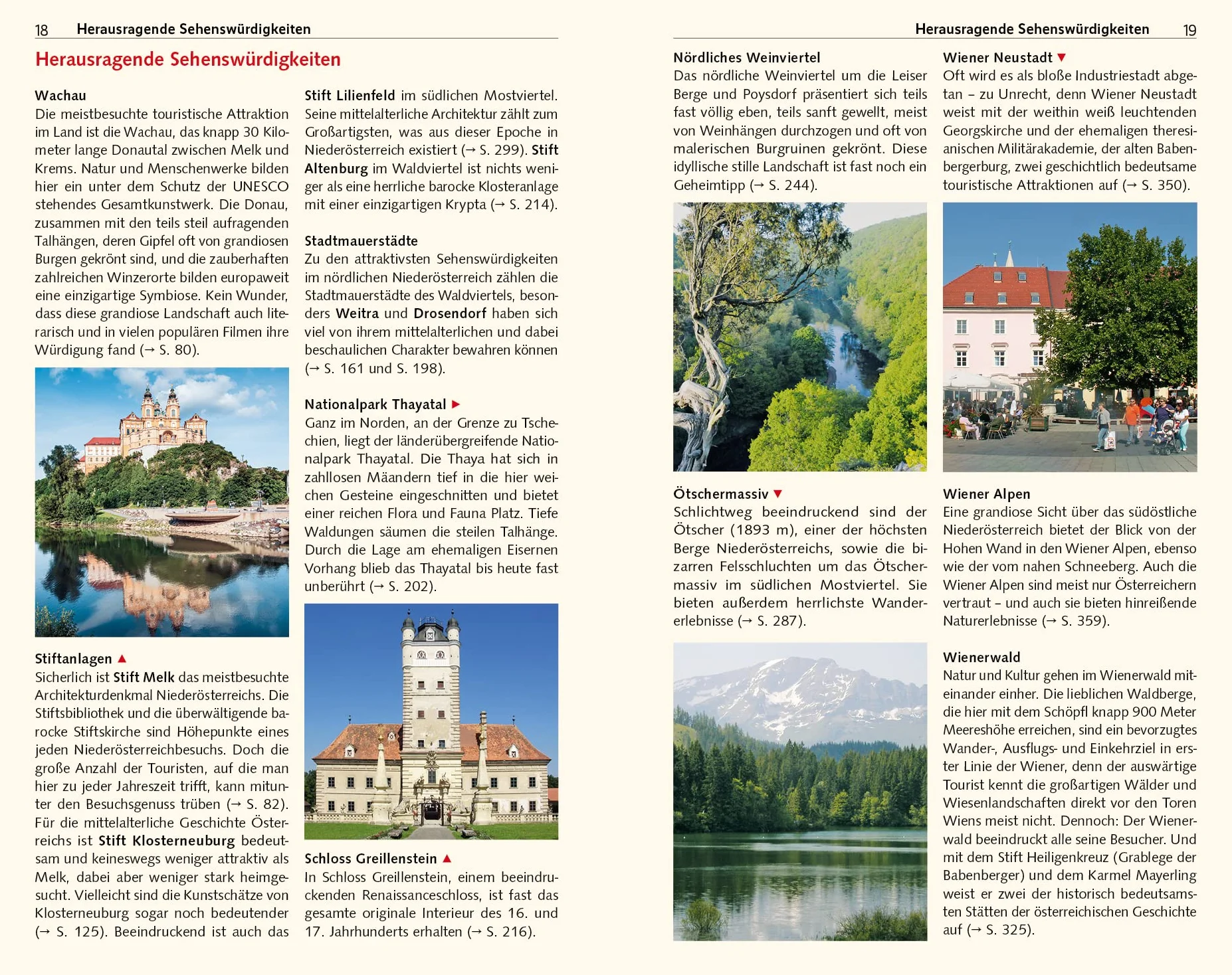 TRESCHER Reiseführer Niederösterreich: Wachau, Waldviertel, Weinviertel, Mostviertel, Wienerwald und Wiener Alpen