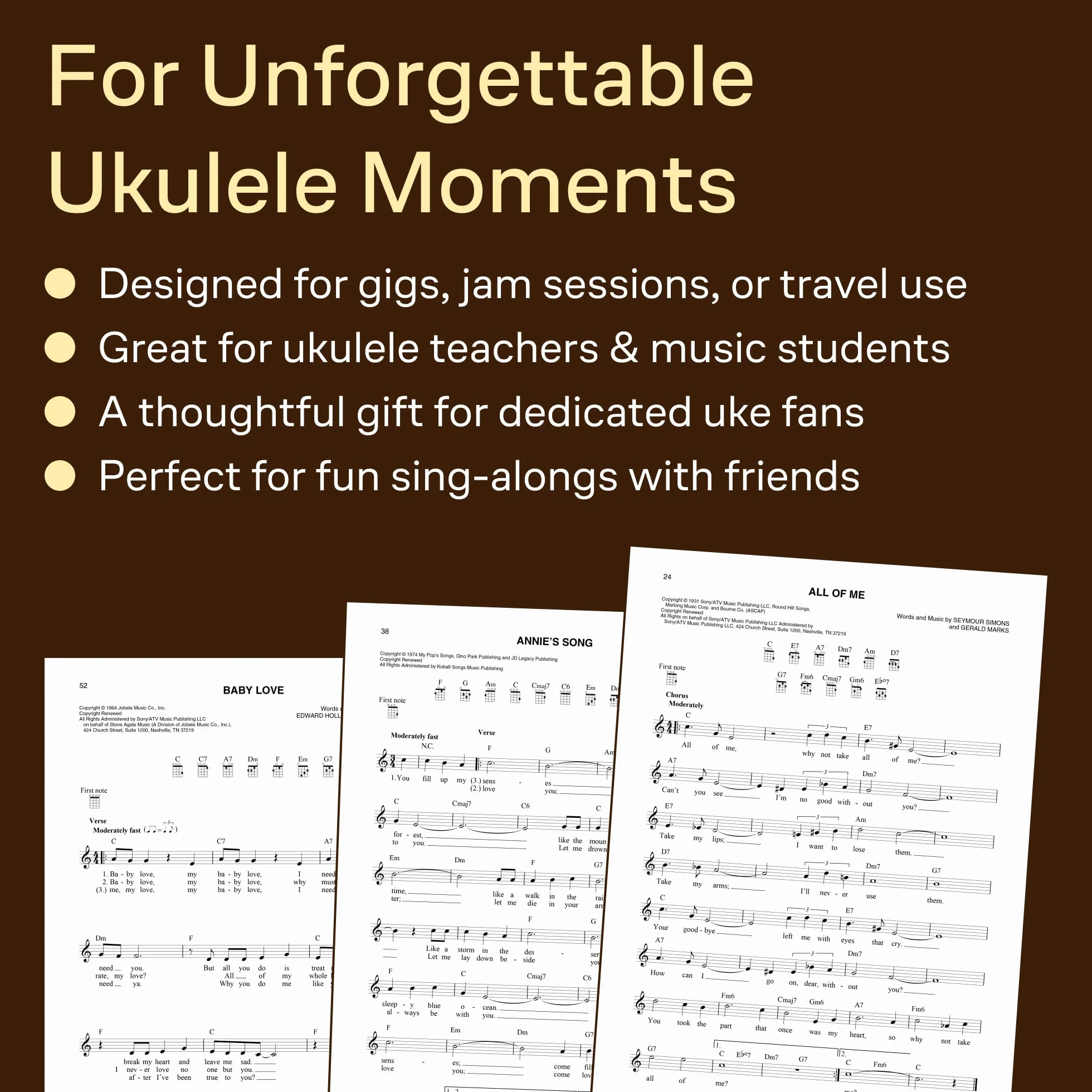 The Ultimate Ukulele Fake Book - Small Edition: Over 400 Songs to Strum & Sing