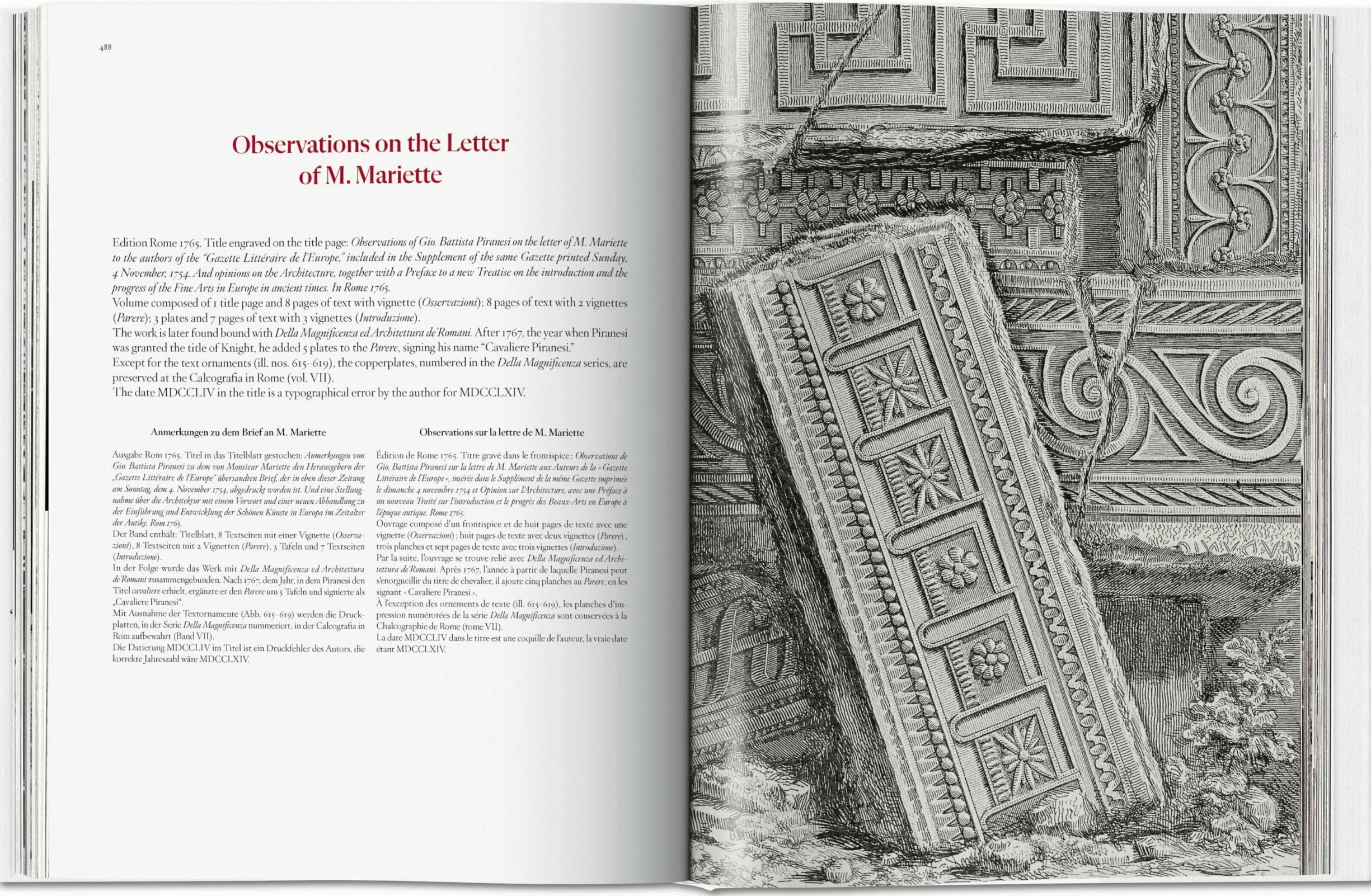 Giiovanni Battista Piranesi: Catalogue raisonné des eaux-fortes: The Complete Etchings