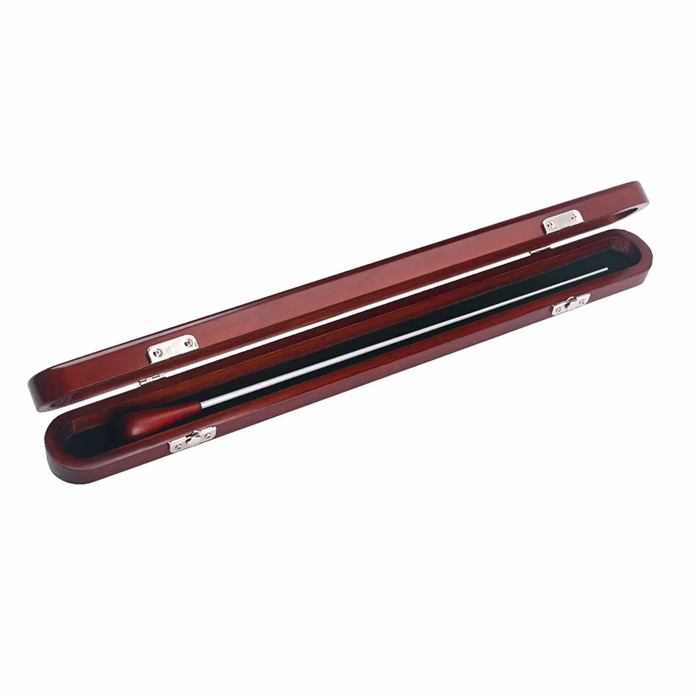 Alnicov Red Wood Conductor Music Baton Drewniane pudełko z pałeczką Ręcznie robione części muzyczne