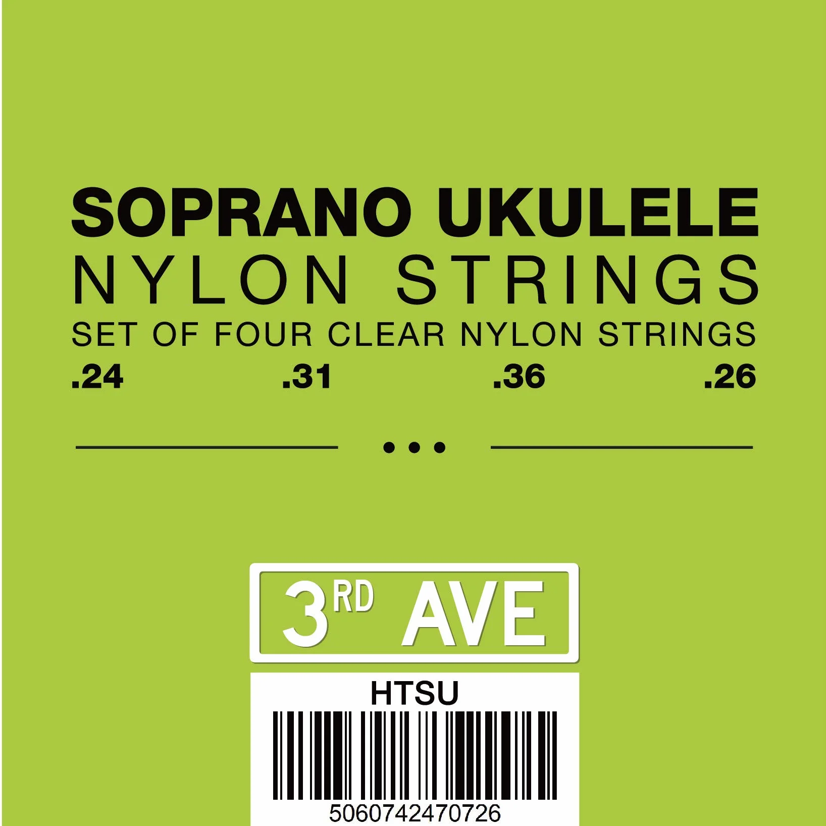 3rd Avenue Songrano Struny do Ukulele - Pojedynczy zestaw