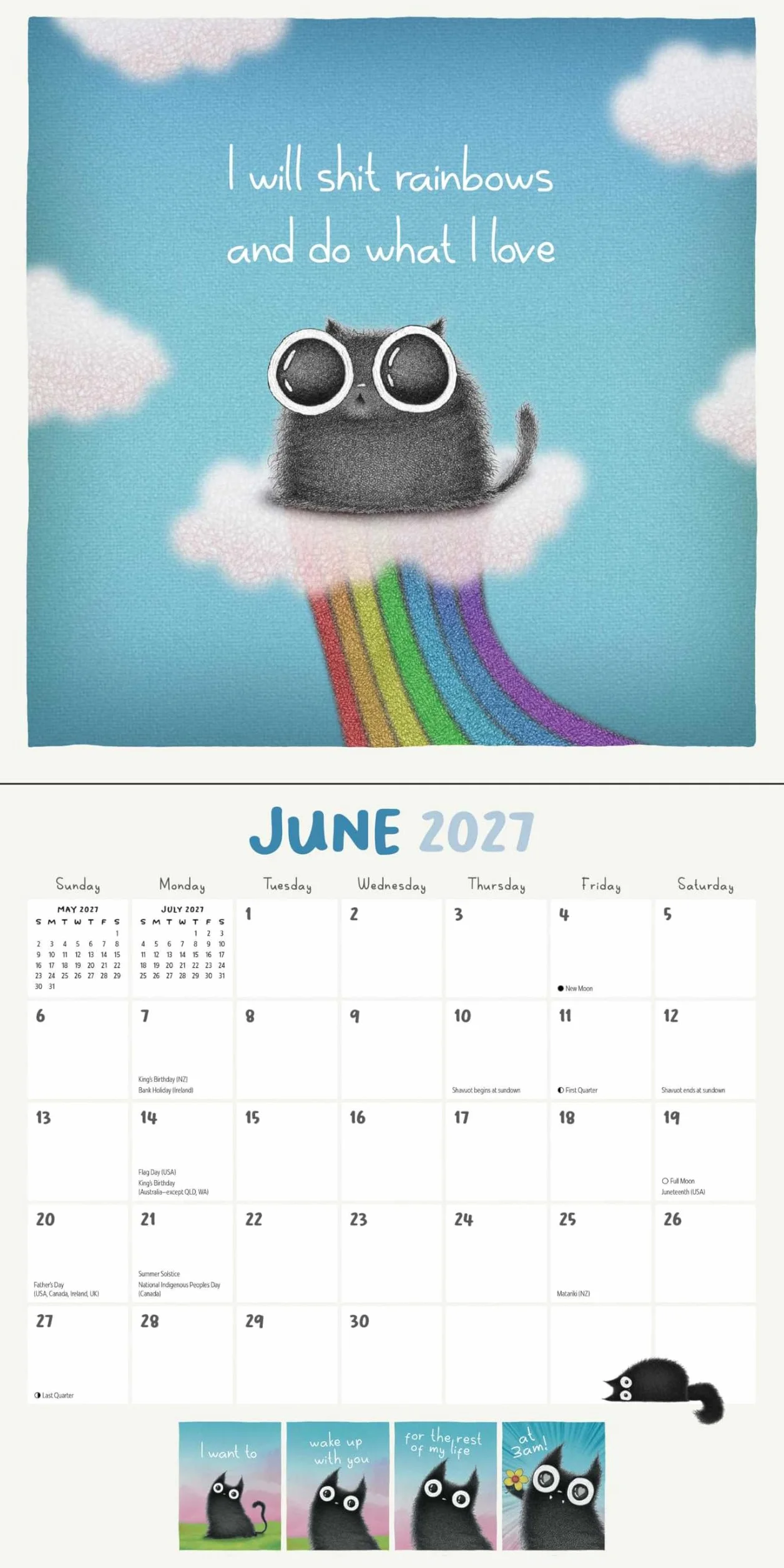 A Year of Purrs 2027 Wall Calendar