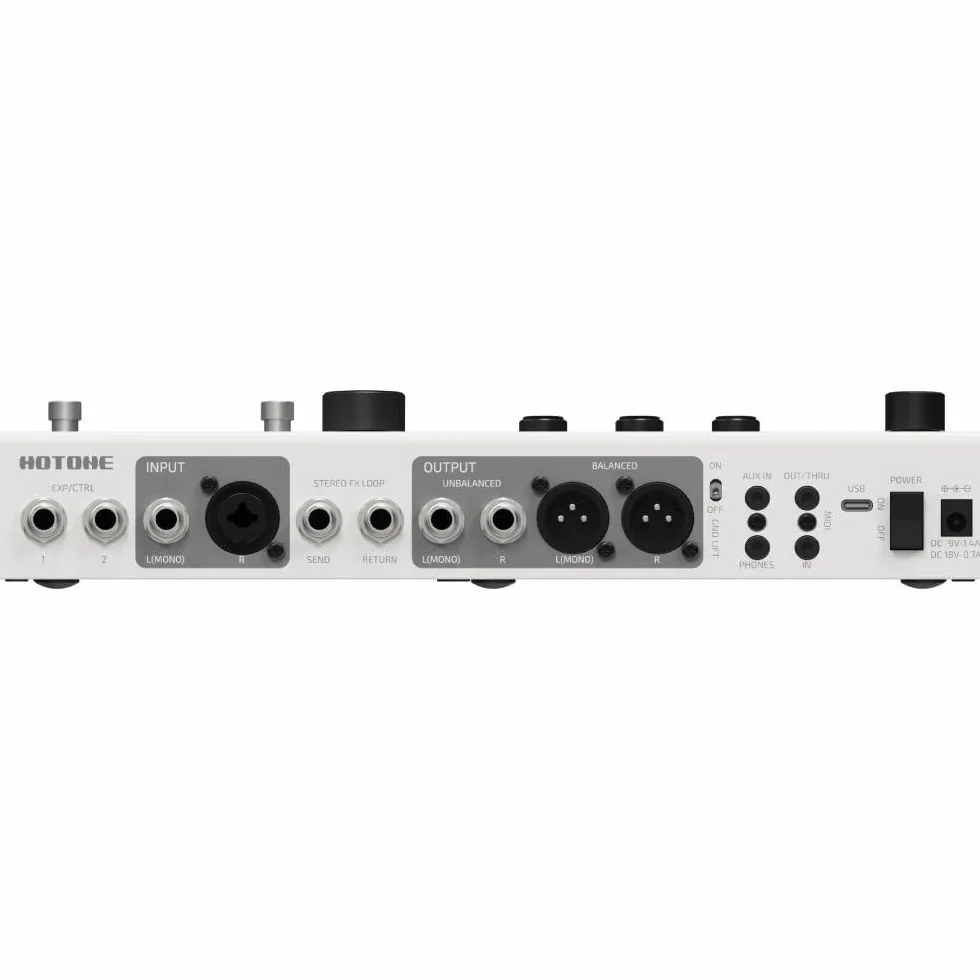 HOTONE Procesor z wieloma efektami, ekran dotykowy, gitara, bas, wzmacniacz, modelowanie, szafki na podczerwień, symulacja, podwójny efekt, łańcuchy z pętlą FX, MIDI I/O Stereo OTG, interfejs audio