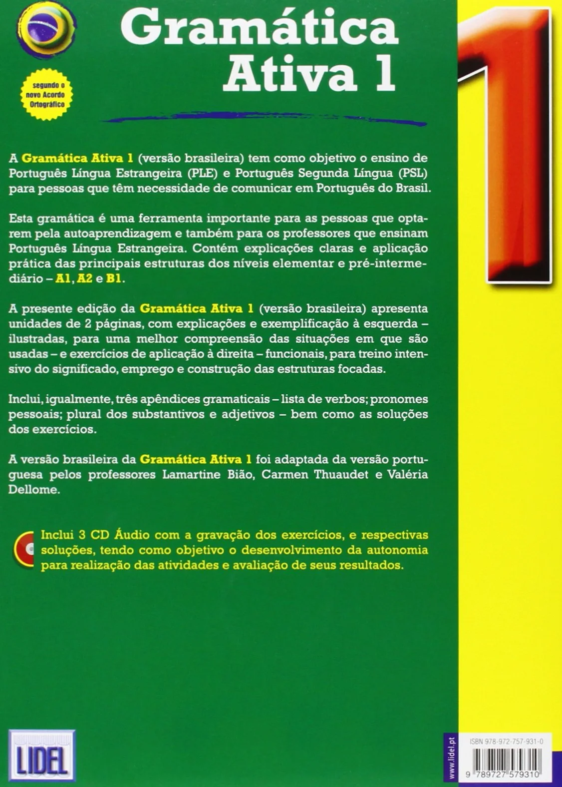 Gramatica Ativa 1 wersja brazylijska + 3CD: A1/A2/B1