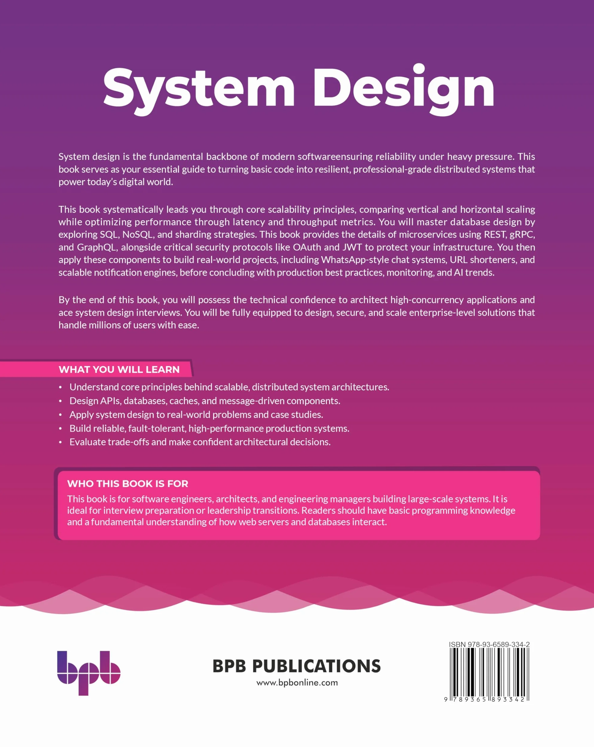 System Design: A guide to building scalable, reliable, and high-performance systems (English Edition)