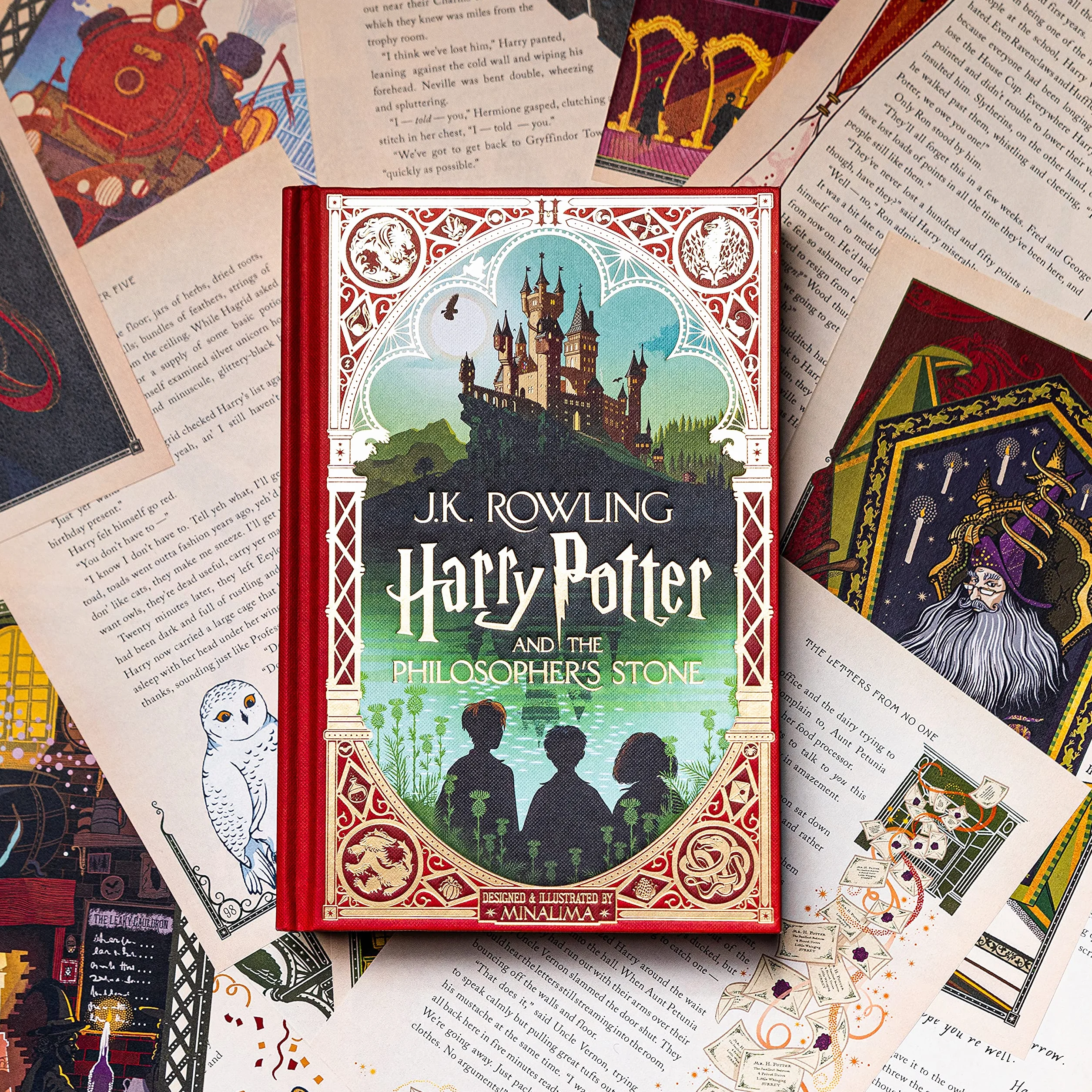 Harry Potter 1 and the Philosopher's Stone. MinaLima Edition: Minalima Illustrated Edition: A sumptuously illustrated gift book with magical interactive surprises