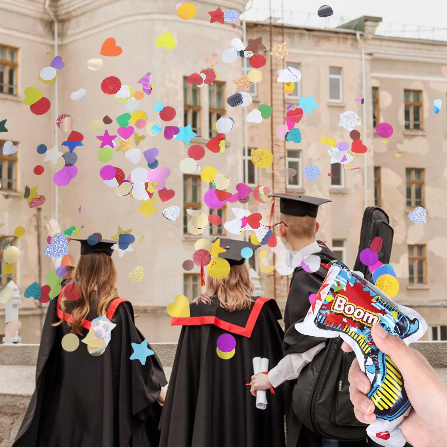 30 sztuk pistoletów do konfetti z konfetti, fajerwerki stołowe, do użytku wewnątrz pomieszczeń, konfetti, ręcznie robione na urodziny, na karnawał, wesele, imprezy