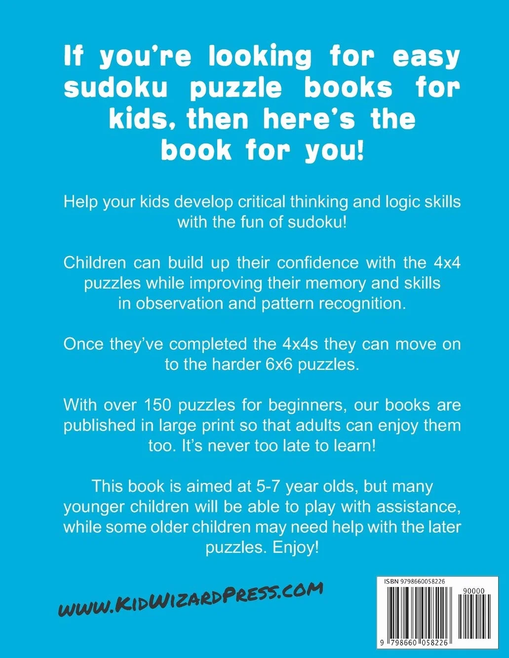 Easy Sudoku Puzzle Books For Kids: 150+ Sudoku Puzzles | Ages 5-7 | Large Print: 2