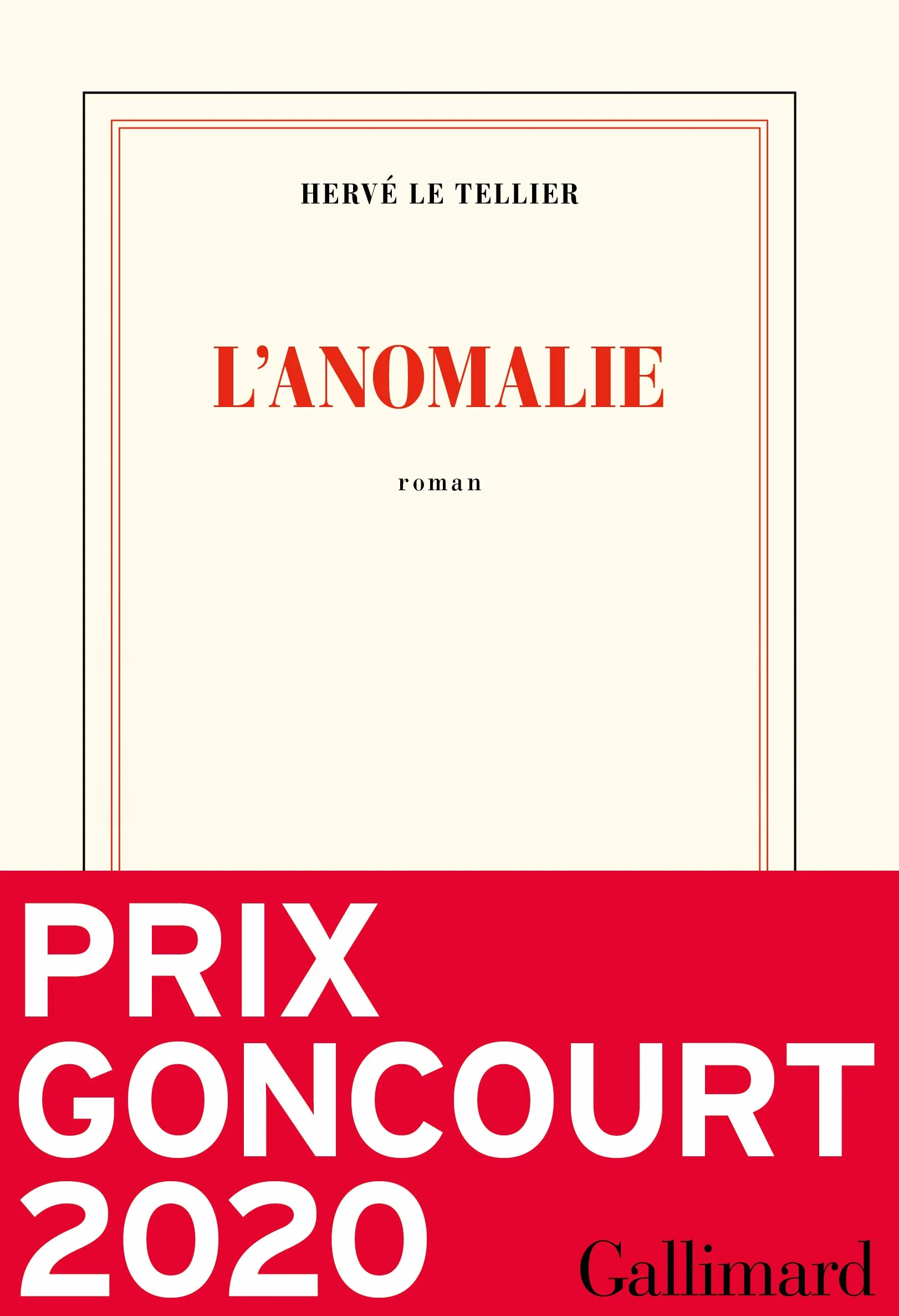 L'anomalie: Roman