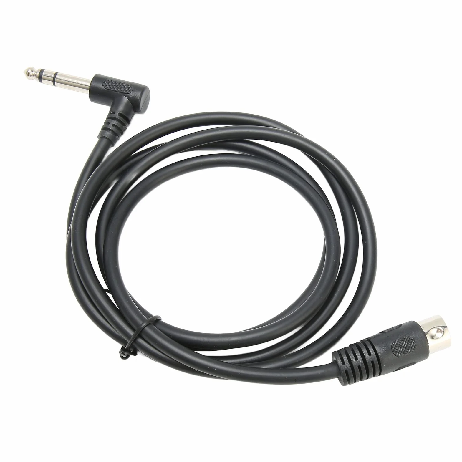 Kabel 1/4 Cala do DIN 5 Pin, 90 Stopni 6.35mm Męski na MIDI 5Pin Męski TRS Stereofoniczny Kabel Audio do Głośnika, Wzmacniacza, Miksera, Klawiatury MIDI, 4,9 Stopy