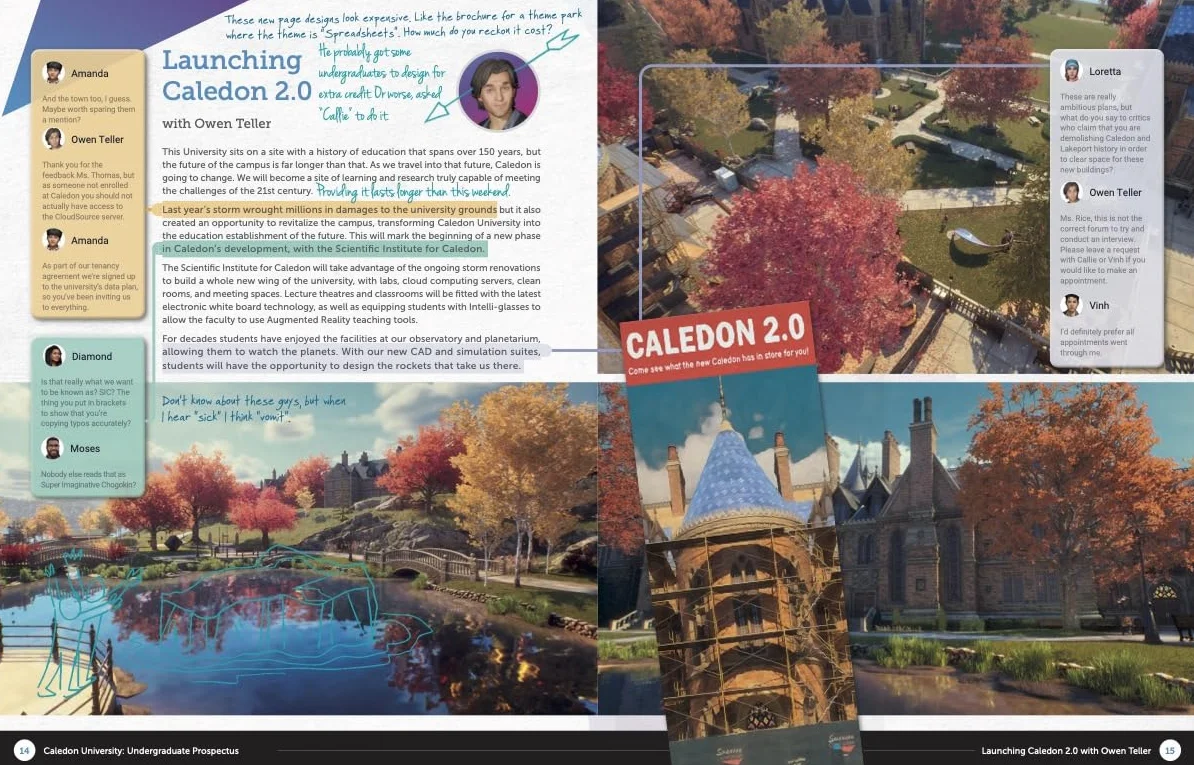 Life Is Strange: Welcome to Caledon University