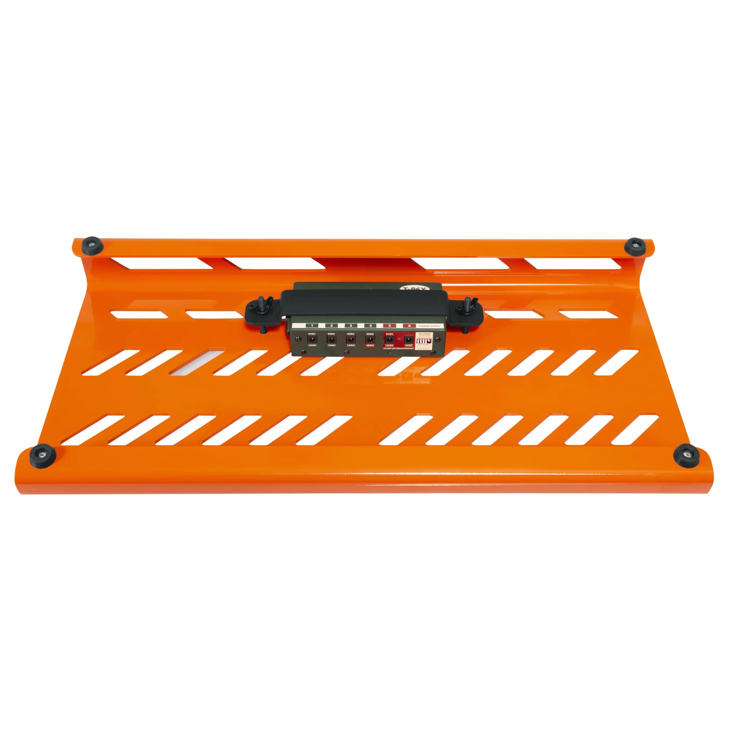Gator Aluminiowa tablica na pedały gitarowe z torbą do przenoszenia; duża: 60,3 cm x 27,1 cm | Pomarańczowa (GPB-BAK-OR)